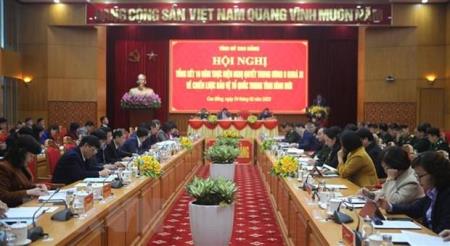 Cao Bằng tạo sự thống nhất trong thực hiện Chiến lược bảo vệ Tổ quốc