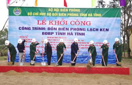 Khởi công xây dựng công trình Đồn Biên phòng Lạch Kèn