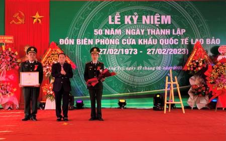 Kỷ niệm 50 năm Ngày Thành lập Đồn Biên phòng cửa khẩu quốc tế Lao Bảo