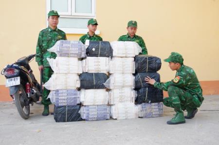 BĐBP Đồng Tháp thu giữ số lượng lớn thuốc lá ngoại nhập lậu