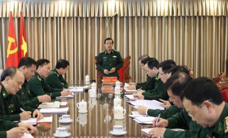 Trung tướng Lê Đức Thái làm việc với các cơ quan khối Nội chính BĐBP