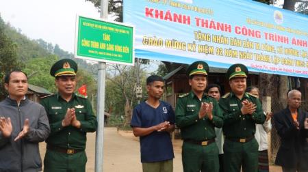 Khánh thành, bàn giao nhà, công trình dân sinh cho nhân dân biên giới