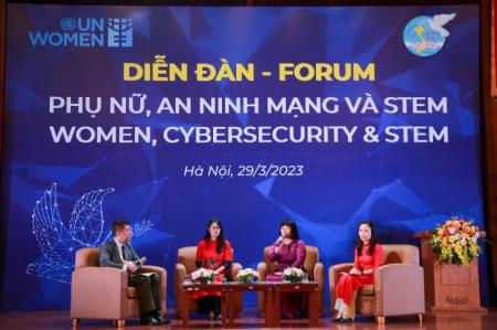 Thúc đẩy phụ nữ làm chủ lĩnh vực khoa học, công nghệ, kỹ thuật và không gian mạng