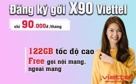 Đăng ký 3G/4G Viettel gói cước 90k /tháng, mỗi ngày 3GB, 4GB