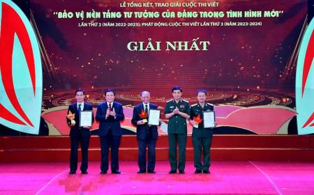 Trao giải Cuộc thi viết “Bảo vệ nền tảng tư tưởng của Đảng trong tình hình mới” lần thứ 2