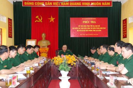 BĐBP Cao Bằng: Tập trung rà soát, đối chiếu, khắc phục tồn tại, hạn chế sau kiểm tra toàn diện công tác Biên phòng năm 2022