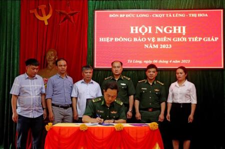 Cao Bằng: Tăng cường phối hợp bảo vệ khu vực biên giới tiếp giáp năm 2023