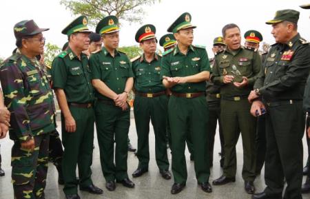Khảo sát thực địa tổ chức Chương trình Giao lưu hữu nghị Quốc phòng biên giới Việt Nam - Lào - Campuchia