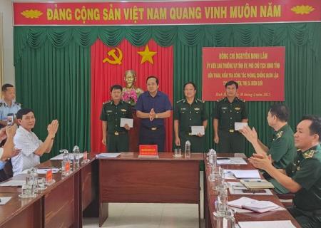 Phó Chủ tịch UBND tỉnh Long An kiểm tra công tác phòng, chống buôn lậu tại các huyện, thị xã biên giới
