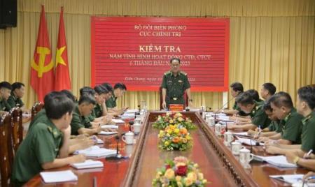 Cục Chính trị BĐBP kiểm tra toàn diện công tác Đảng, công tác chính trị tại BĐBP Kiên Giang