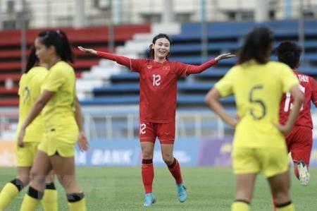 Tuyển nữ Việt Nam thắng đậm Malaysia ở trận ra quân SEA Games 32