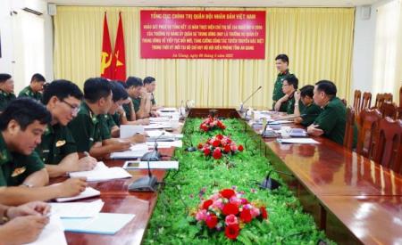 Khảo sát kết quả 15 năm thực hiện Chỉ thị số 154 tại Bộ Chỉ huy BĐBP tỉnh An Giang