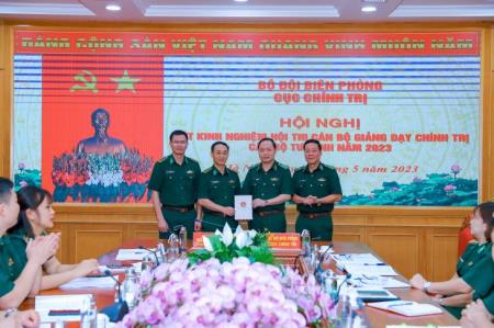 Rút kinh nghiệm Hội thi cán bộ giảng dạy chính trị cấp Bộ Tư lệnh BĐBP năm 2023