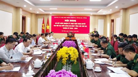 Đảng ủy BĐBP Hà Tĩnh sơ kết giữa nhiệm kỳ thực hiện Nghị quyết Đại hội Đảng các cấp nhiệm kỳ 2020-2025