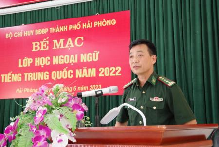 BĐBP Hải Phòng: Bế mạc lớp bồi dưỡng tiếng Trung Quốc