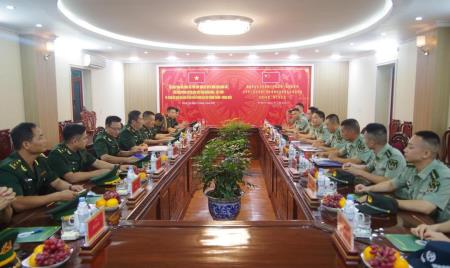 Các đồn Biên phòng tuyến biên giới tỉnh Quảng Ninh và Trạm Hội ngộ hội đàm BĐBP địa khu Phòng Thành tổ chức hội đàm trao đổi định kỳ