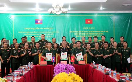 Hội đàm thường niên giữa Bộ Chỉ huy BĐBP Hà Tĩnh, Quảng Bình (Việt Nam) và Bộ Chỉ huy quân sự tỉnh Khăm Muộn (Lào)