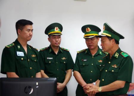 Thiếu tướng Lê Văn Phúc kiểm tra tại BĐBP thành phố Hồ Chí Minh