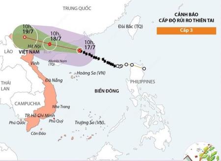 Đường đi của bão số 1 năm 2023 trên Biển Đông