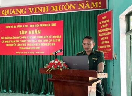 Tập huấn Đề án toàn dân bảo vệ chủ quyền lãnh thổ, an ninh biên giới quốc gia cho cán bộ thôn, bản biên giới