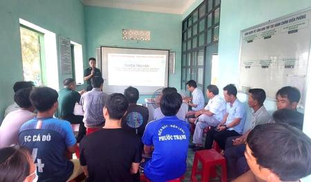 Đồn Biên phòng Xuân Đài tuyên truyền phòng, chống khai thác IUU cho ngư dân