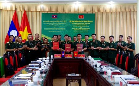 Hội đàm thường niên giữa Bộ Chỉ huy BĐBP Thừa Thiên Huế, Quảng Trị với Bộ Chỉ huy Quân sự tỉnh Salavan, Lào